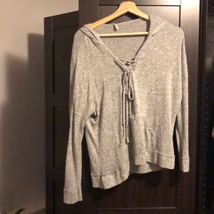 Hooded Grey lounge shirt